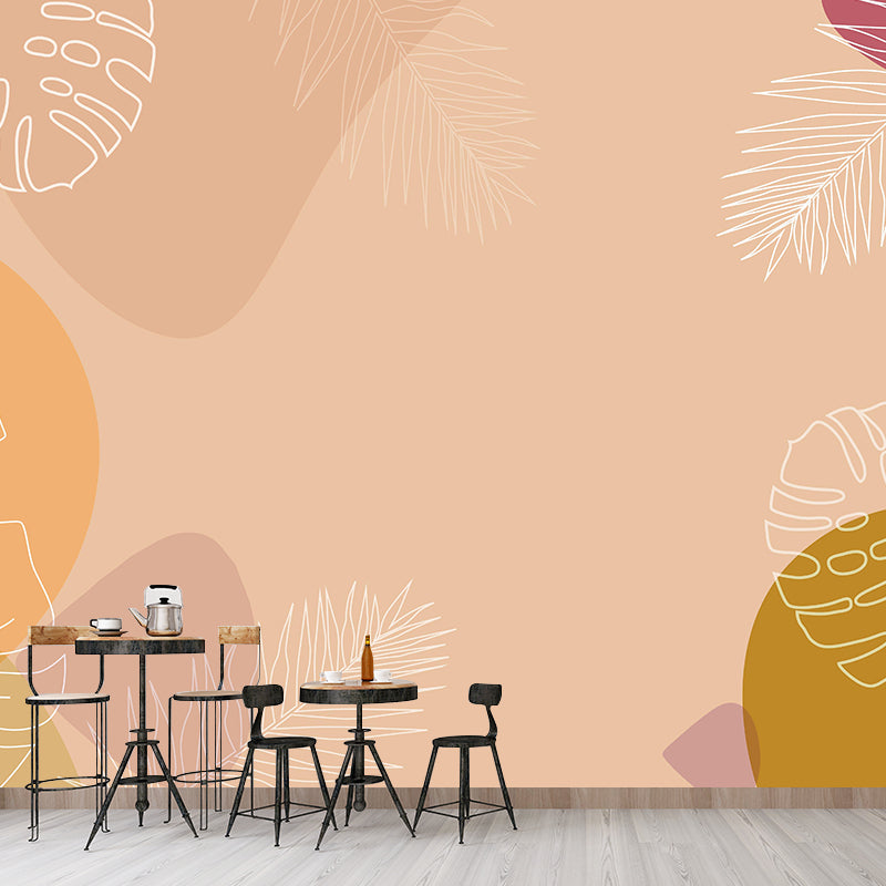 Illustration Mural Wallpaper Environment Friendly Tropical Plants Room Mural