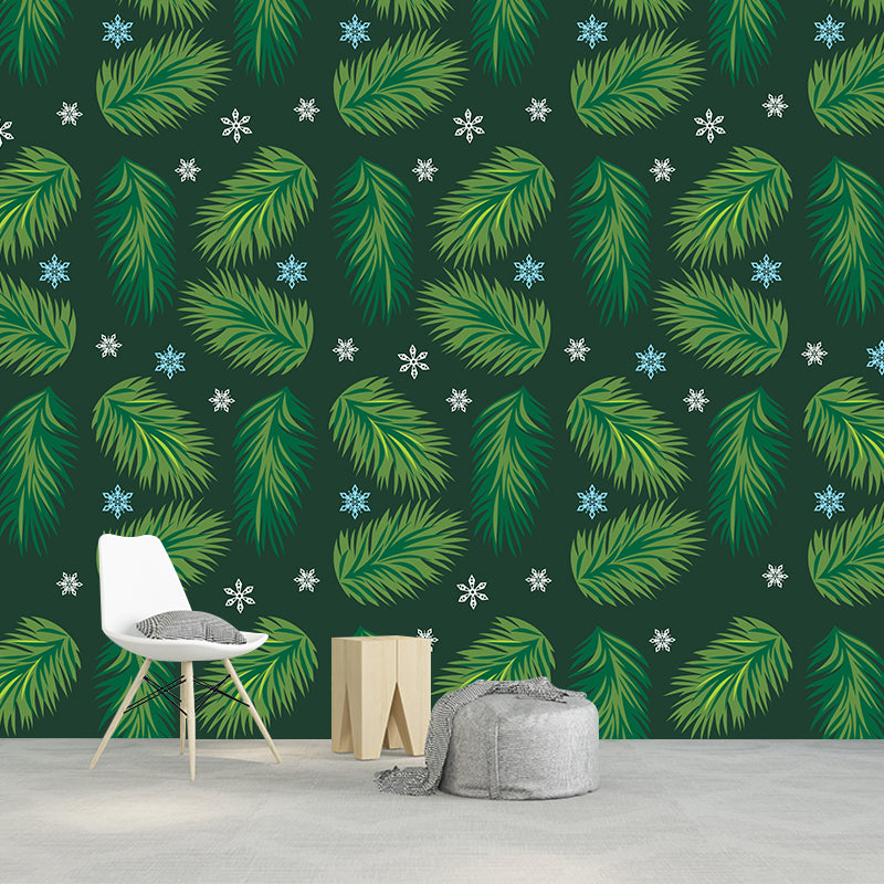 Tropical Style Mural Wallpaper Tropical Plants Bedroom Wall Mural