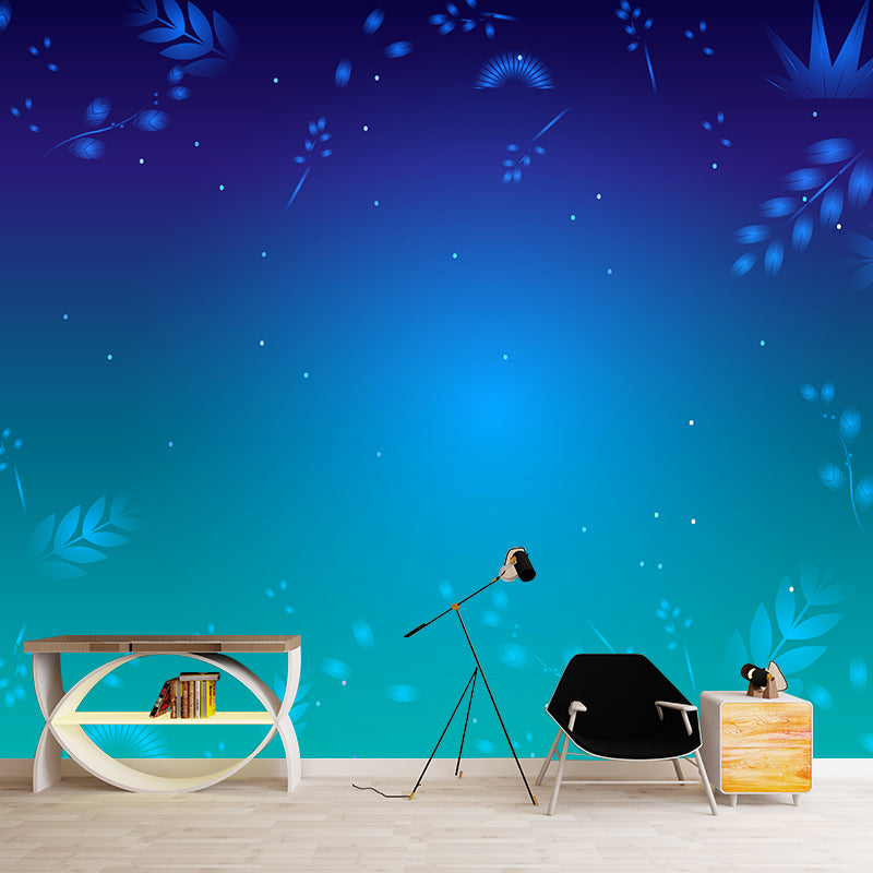 Illustration Tropical Plants Pattern Mural Wallpaper Bedroom Wall Mural