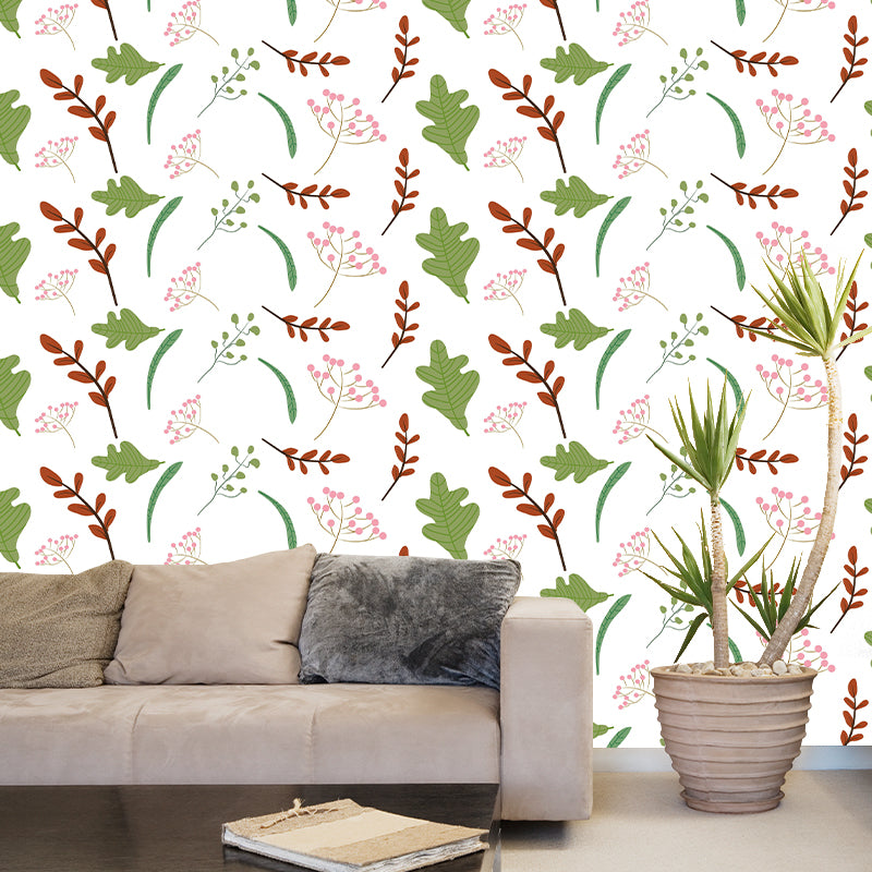 Eco-friendly Mural Wallpaper Tropical Plants Living Room Wall Mural
