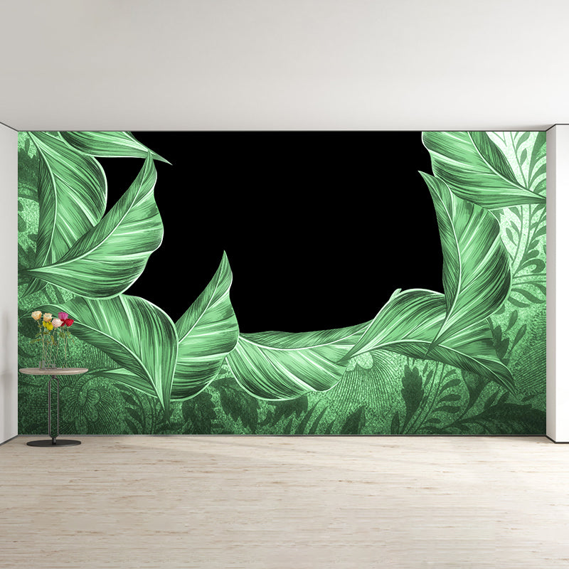 Eco-friendly Mural Wallpaper Tropical Plants Living Room Wall Mural