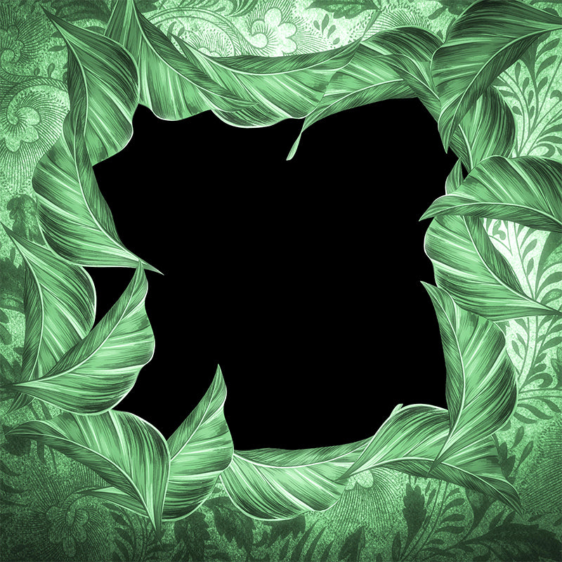 Eco-friendly Mural Wallpaper Tropical Plants Living Room Wall Mural