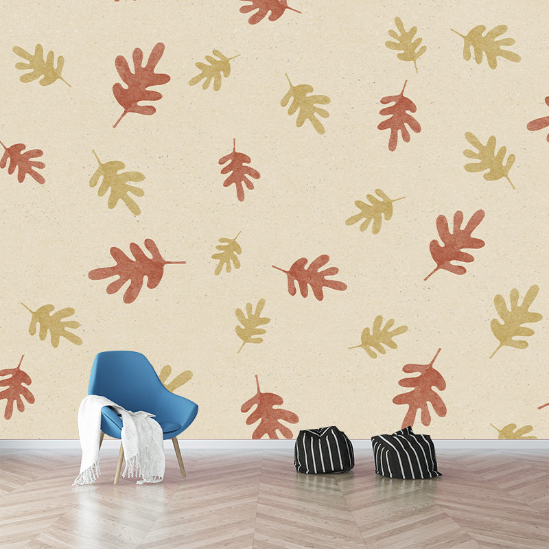 Mildew Resistant Mural Wallpaper Tropical Plants Living Room Wall Mural