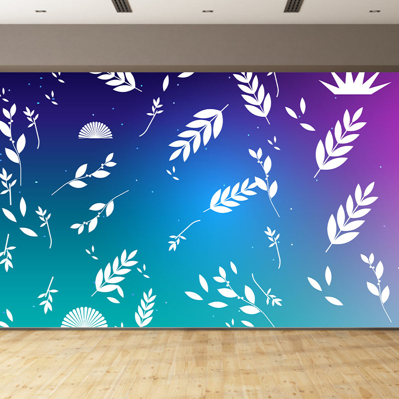 Illustration Environment Friendly Mural Wallpaper Tropical Plants Living Room Wall Mural