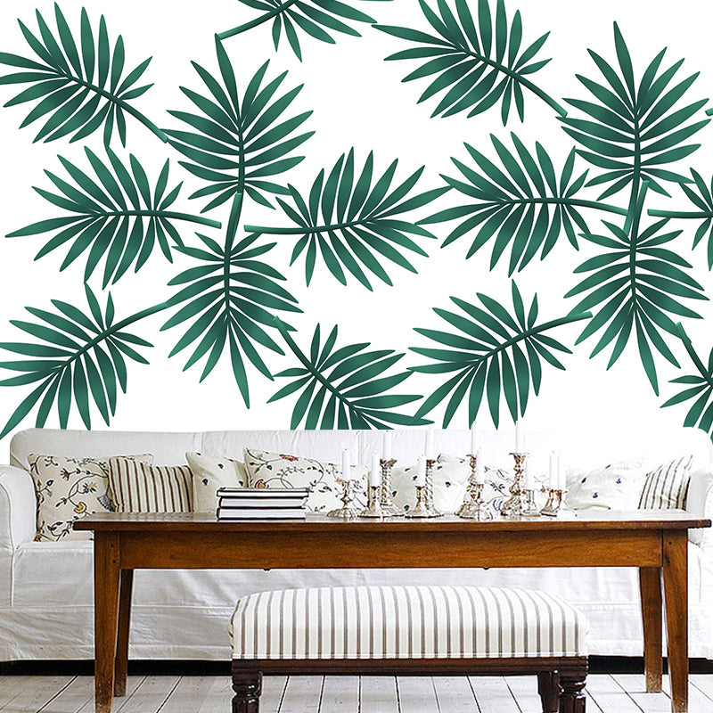 Illustration Environment Friendly Mural Wallpaper Tropical Plants Living Room Wall Mural