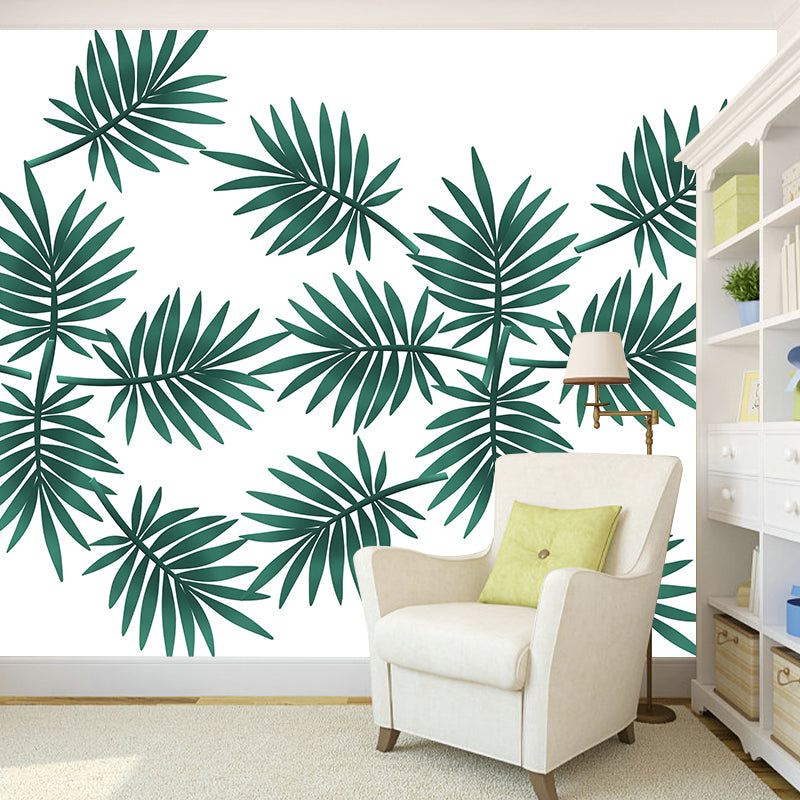Illustration Environment Friendly Mural Wallpaper Tropical Plants Living Room Wall Mural
