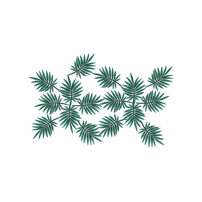 Illustration Environment Friendly Mural Wallpaper Tropical Plants Living Room Wall Mural