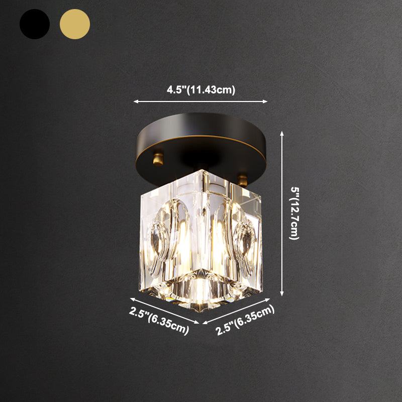 Plafoniera da soffitto in cristallo con montaggio a incasso Plafoniere contemporanee