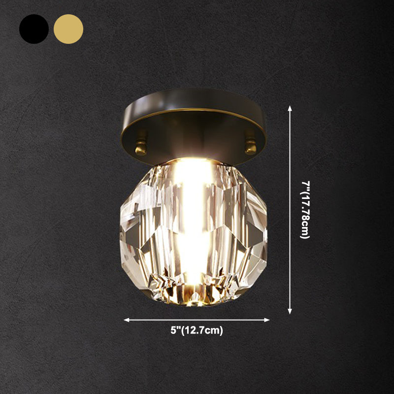 Plafoniera da soffitto in cristallo con montaggio a incasso Plafoniere contemporanee