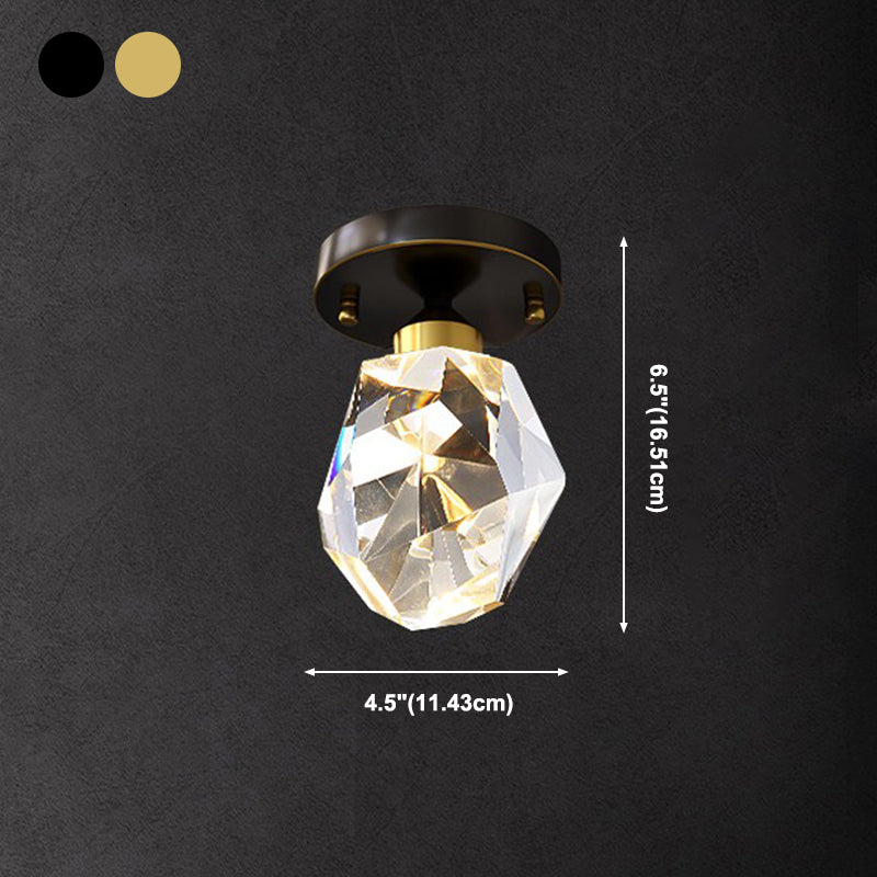 Plafoniera da soffitto in cristallo con montaggio a incasso Plafoniere contemporanee