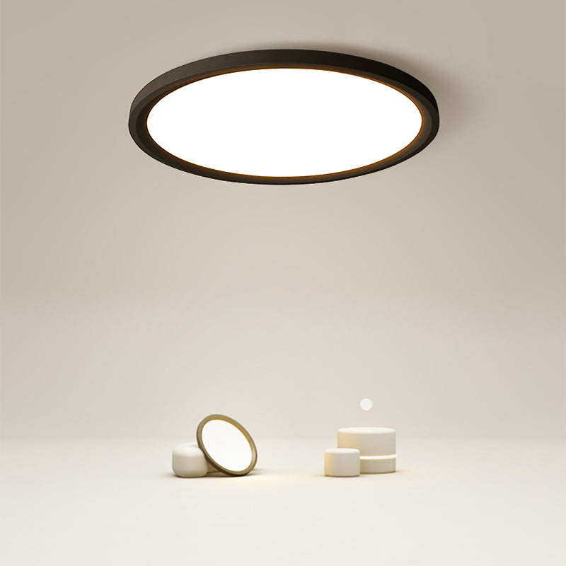 Illuminazione per montaggio a soffitto a LED ad anello Plafoniere moderne da incasso con paralume in acrilico