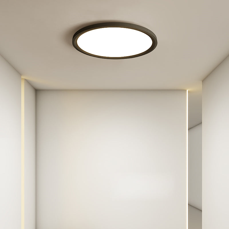 Illuminazione per montaggio a soffitto a LED ad anello Plafoniere moderne da incasso con paralume in acrilico