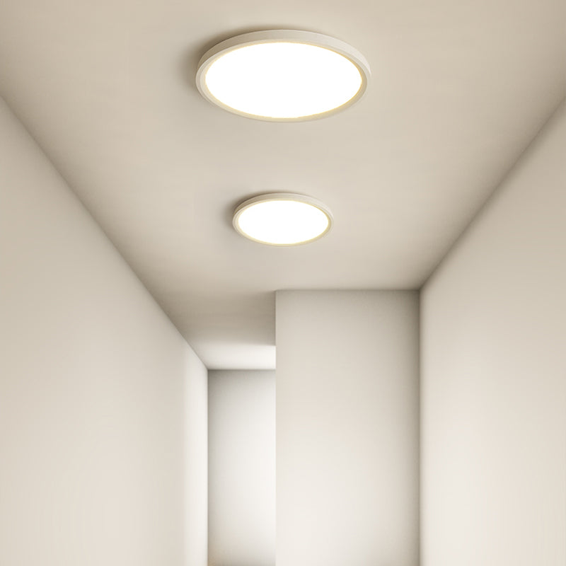 Illuminazione per montaggio a soffitto a LED ad anello Plafoniere moderne da incasso con paralume in acrilico