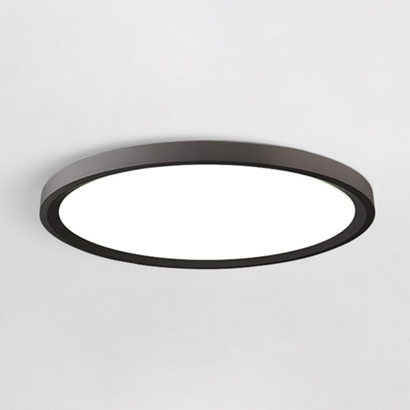 Illuminazione per montaggio a soffitto a LED ad anello Plafoniere moderne da incasso con paralume in acrilico