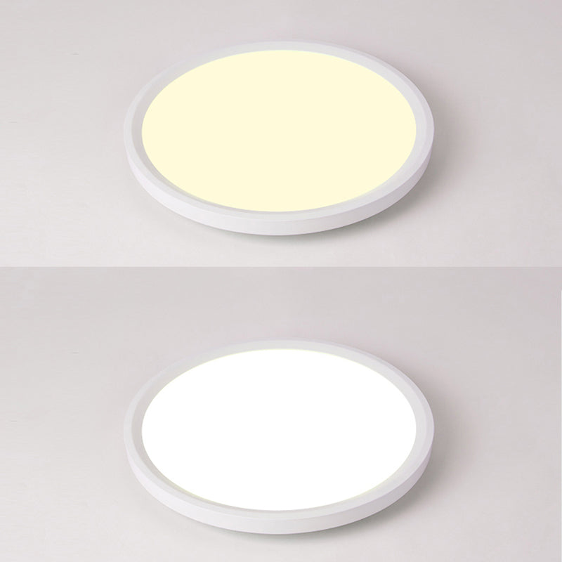 Illuminazione per montaggio a soffitto a LED ad anello Plafoniere moderne da incasso con paralume in acrilico