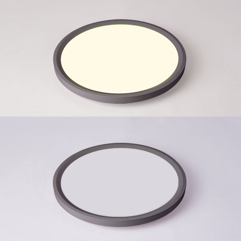 Illuminazione per montaggio a soffitto a LED ad anello Plafoniere moderne da incasso con paralume in acrilico