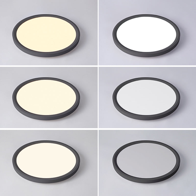 Illuminazione per montaggio a soffitto a LED ad anello Plafoniere moderne da incasso con paralume in acrilico