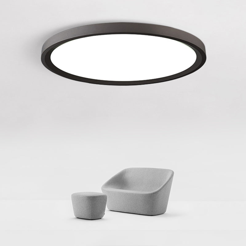 Illuminazione per montaggio a soffitto a LED ad anello Plafoniere moderne da incasso con paralume in acrilico