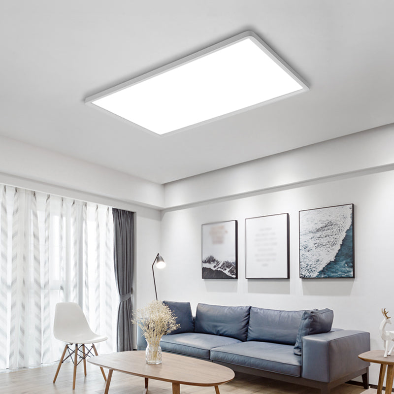 Square Modern Ceiling Mounted Lights White LED Flush Mount Ceiling Lighting