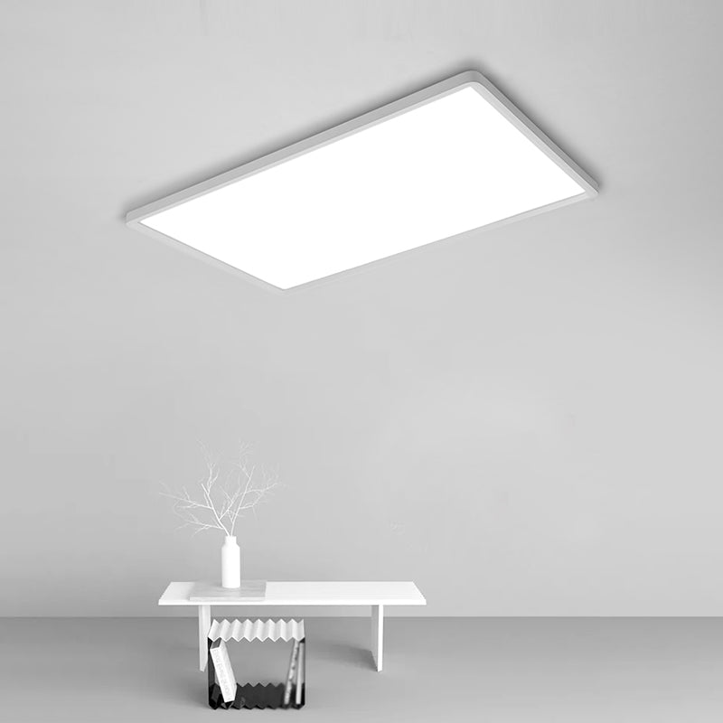 Square Modern Ceiling Mounted Lights White LED Flush Mount Ceiling Lighting