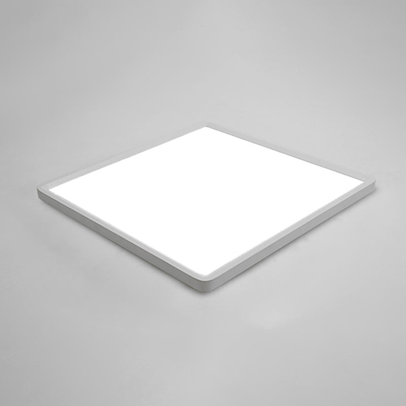 Square Modern Ceiling Mounted Lights White LED Flush Mount Ceiling Lighting