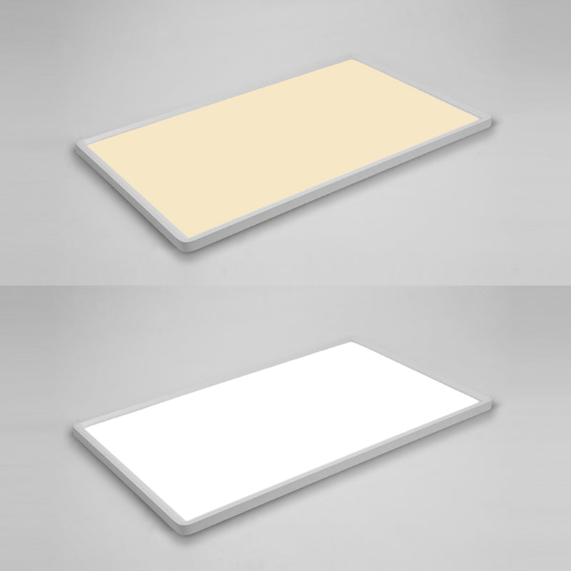 Éclairage de plafond affleurant blanc de lumières montées par plafond modernes carrés de LED