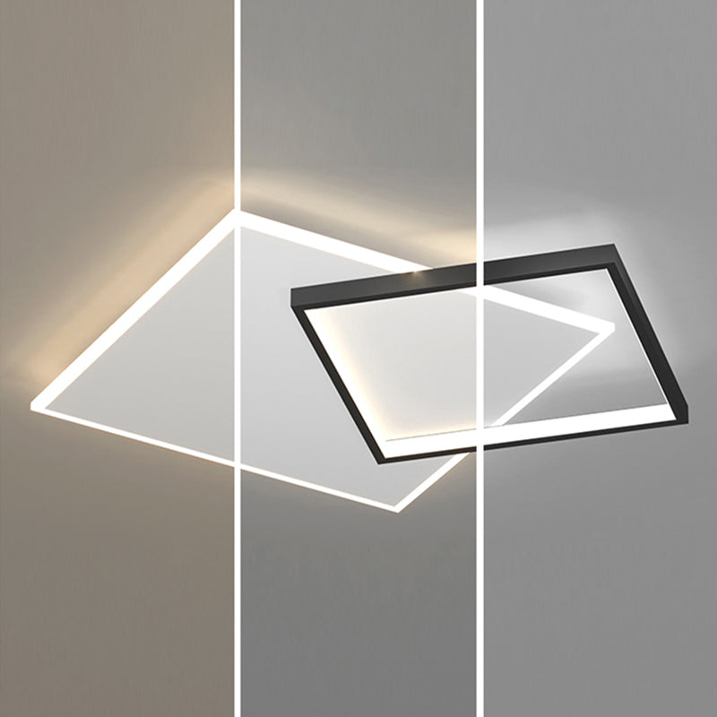 Lampada da soffitto moderna in acrilico con montaggio a incasso per salotto