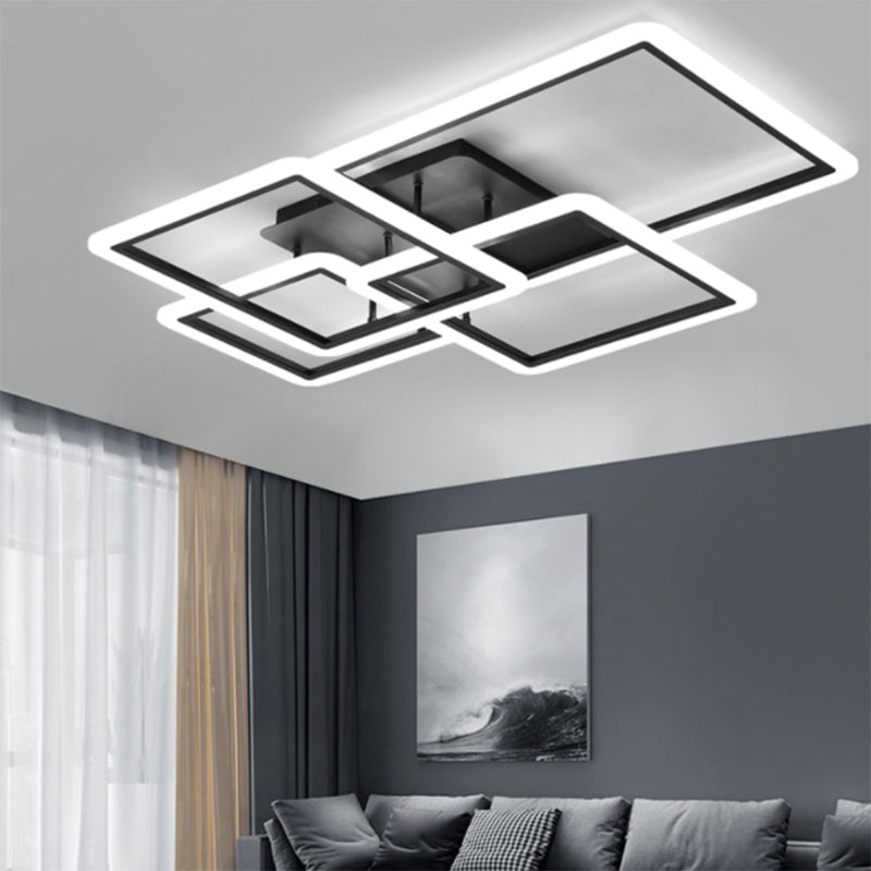 Plafonnier linéaire moderne à montage encastré, plafonnier Simple pour salle à manger