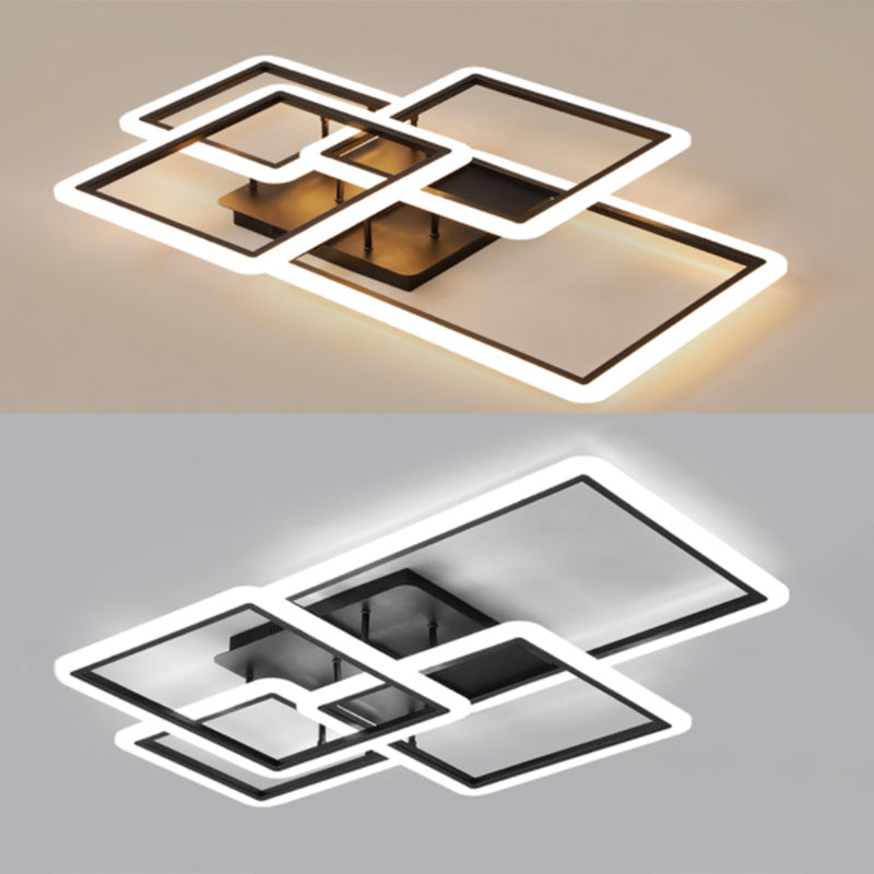 Plafonnier linéaire moderne à montage encastré, plafonnier Simple pour salle à manger