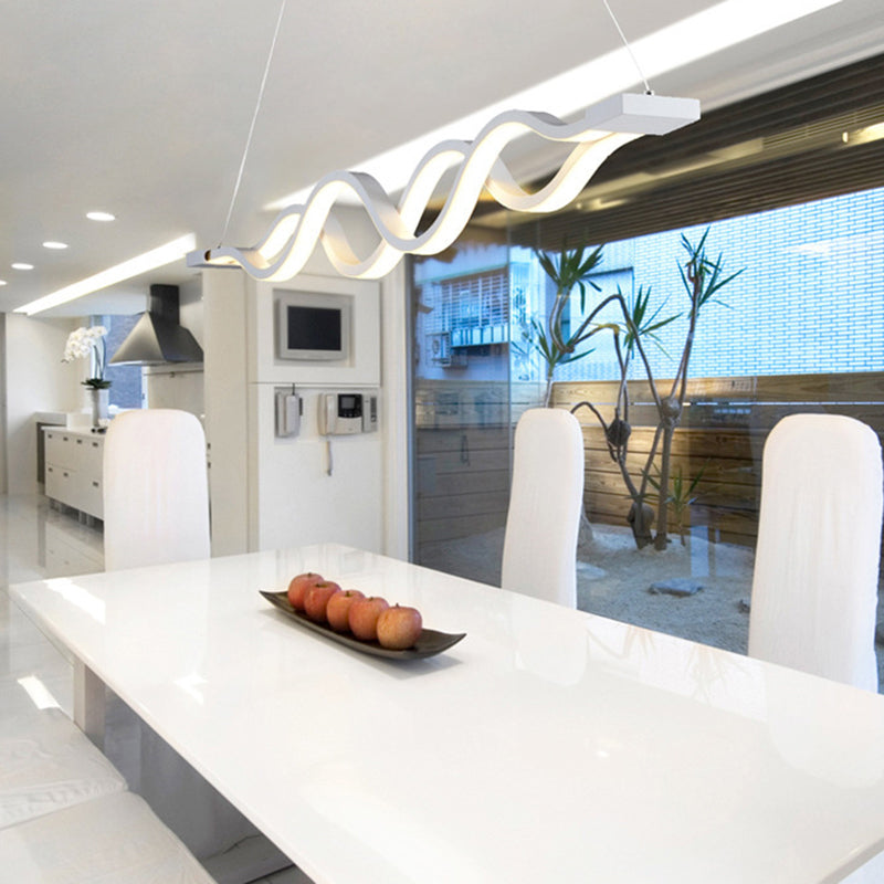 Nordischer Anhänger leichte moderne LED -Streifenform