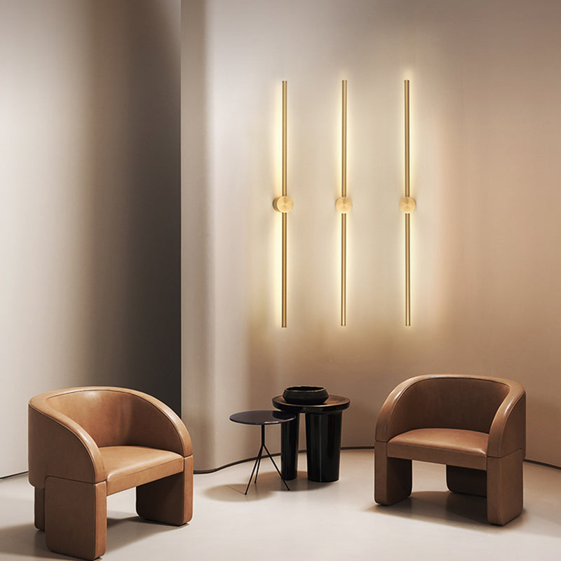 Linear Metal Sconce Light Fixture Minimalist LED Wall Lighting Fixture