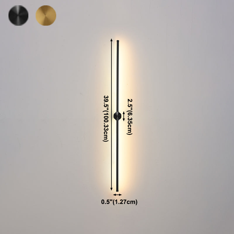 Linear Metal Sconce Light Fixture Minimalist LED Wall Lighting Fixture