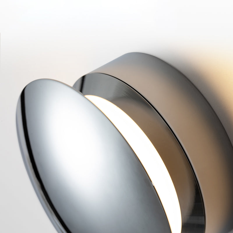 Wohnzimmer Wandleuchte postmoderne Metall Ein hell silberne Wandmontageleuchte