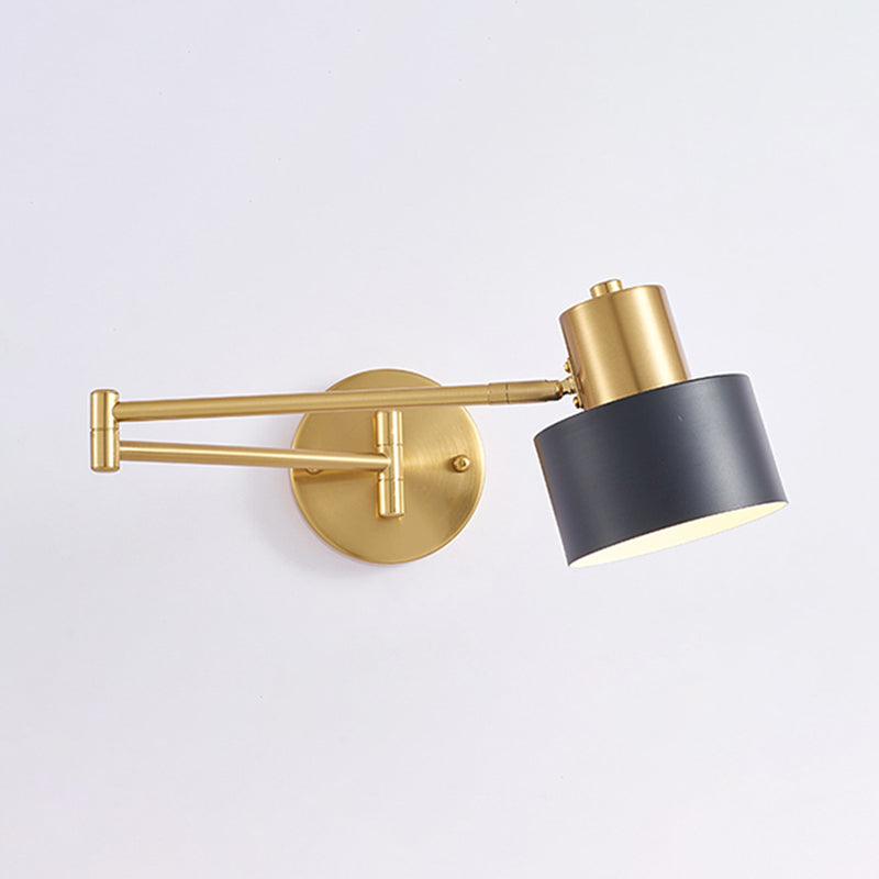 Postmoderne 1 Kopfmetall Wandleuchte Goldwandleuchte für den Untersuchungsraum