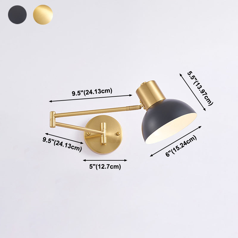 Postmoderne 1 Kopfmetall Wandleuchte Goldwandleuchte für den Untersuchungsraum