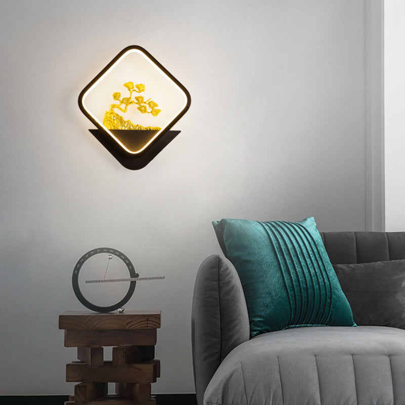 Contemporáneo Simple Metal Wall LED 1 Luz de pared de luz para sala de estar