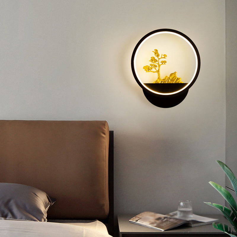 Contemporáneo Simple Metal Wall LED 1 Luz de pared de luz para sala de estar
