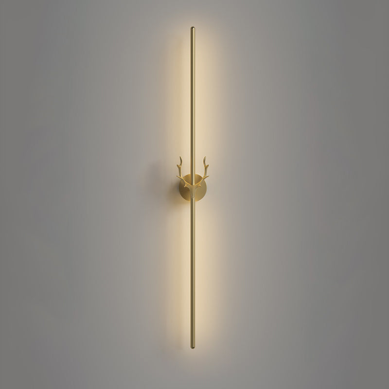 Lineare Wandlampe Aluminium Einfacher Stil LED LED LIGHT WALL SCHLAFT für Wohnzimmer