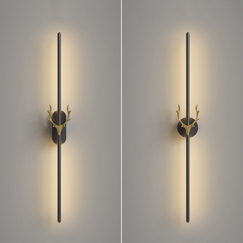 Lineare Wandlampe Aluminium Einfacher Stil LED LED LIGHT WALL SCHLAFT für Wohnzimmer