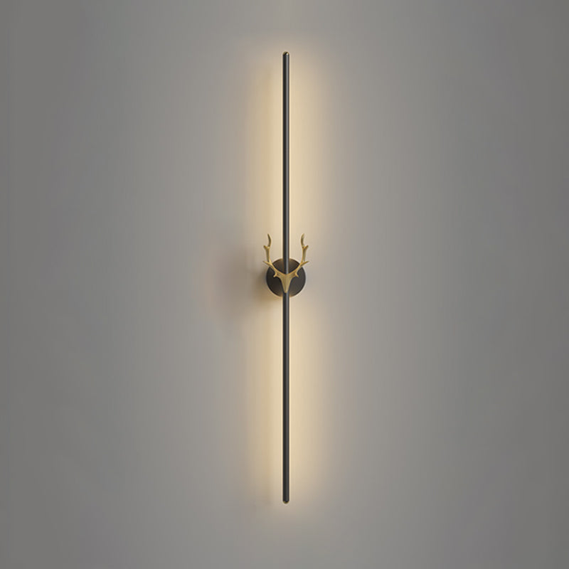 Lineare Wandlampe Aluminium Einfacher Stil LED LED LIGHT WALL SCHLAFT für Wohnzimmer