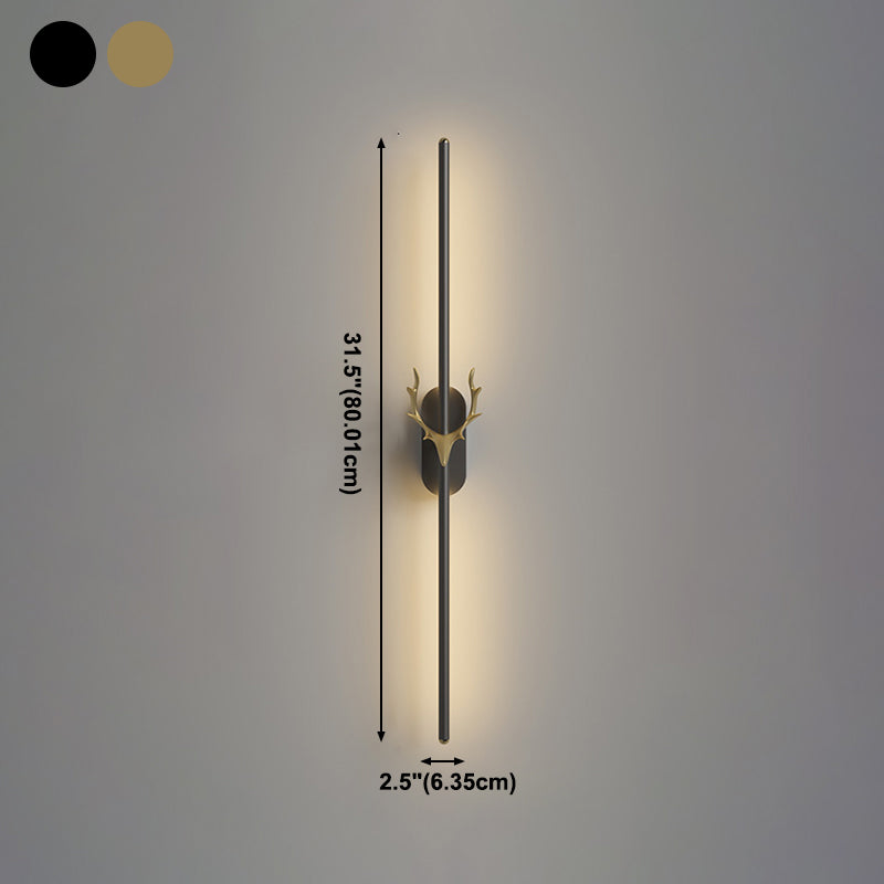 Lineare Wandlampe Aluminium Einfacher Stil LED LED LIGHT WALL SCHLAFT für Wohnzimmer