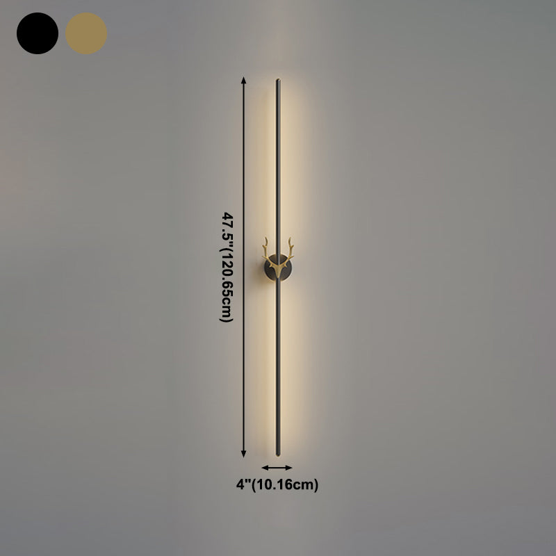 Lineare Wandlampe Aluminium Einfacher Stil LED LED LIGHT WALL SCHLAFT für Wohnzimmer