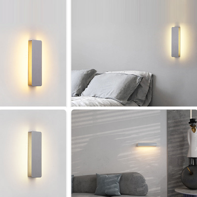 Salon du salon Murminalisme moderne minimalisme LED Rectangular Wall Mount Éclairage