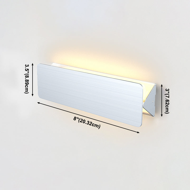 Salon du salon Murminalisme moderne minimalisme LED Rectangular Wall Mount Éclairage
