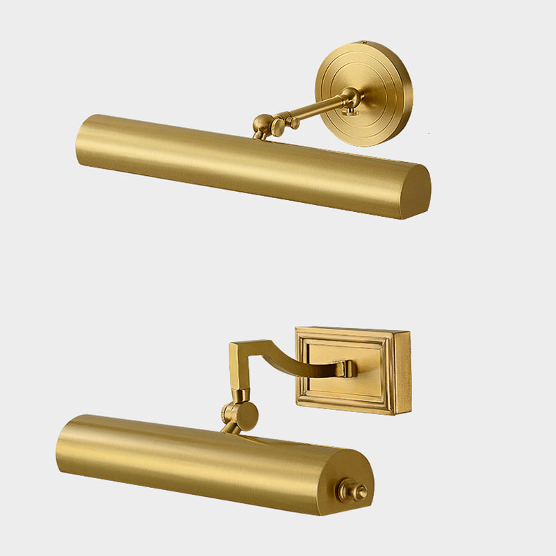 Modern Simple Copper Makeup Mirror Lamp Bathroom Nordic Mirror Light Fixture