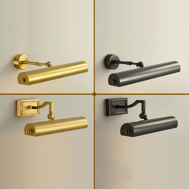 Modern Simple Copper Makeup Mirror Lamp Bathroom Nordic Mirror Light Fixture