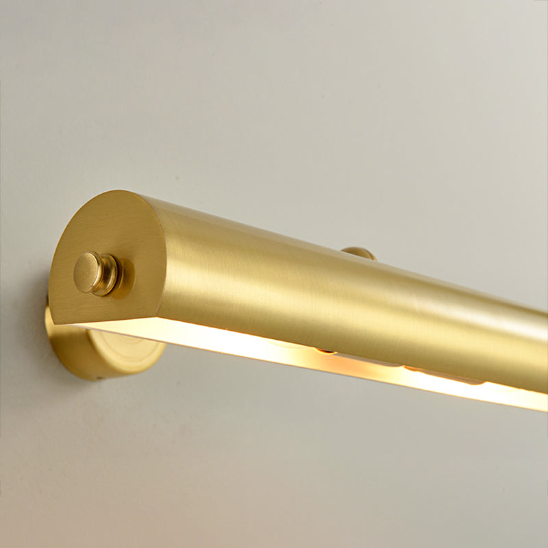 Modern Simple Copper Makeup Mirror Lamp Bathroom Nordic Mirror Light Fixture