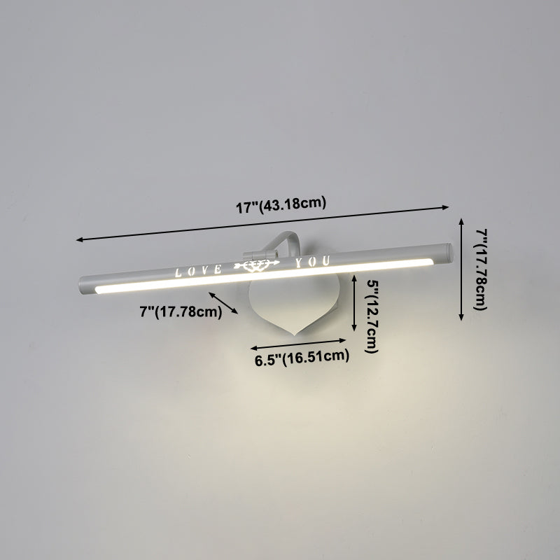 Lámpara de espejo moderno nórdico de forma simple de forma de espejo de forma espejo para el baño
