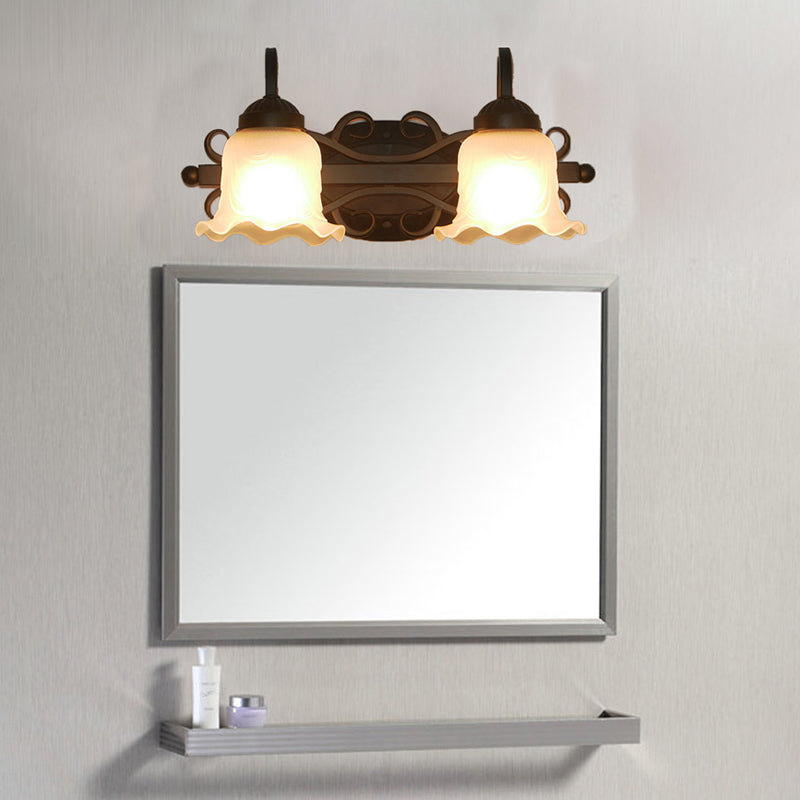 Simpuzzo specchio per trucco leggero americano American Glass Shade Mirror Fare lampada