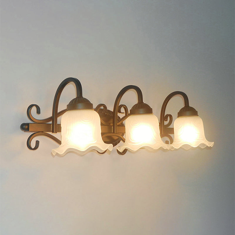 Simpuzzo specchio per trucco leggero americano American Glass Shade Mirror Fare lampada